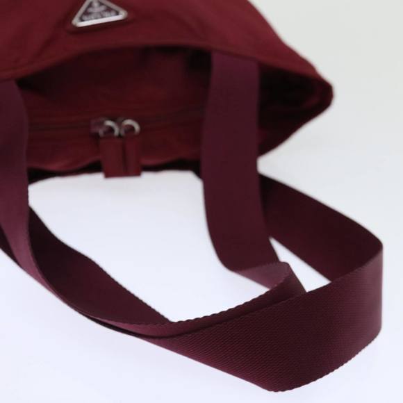 PRADA Tote Bag Nylon Red Auth 70587 - Picture 7 of 16